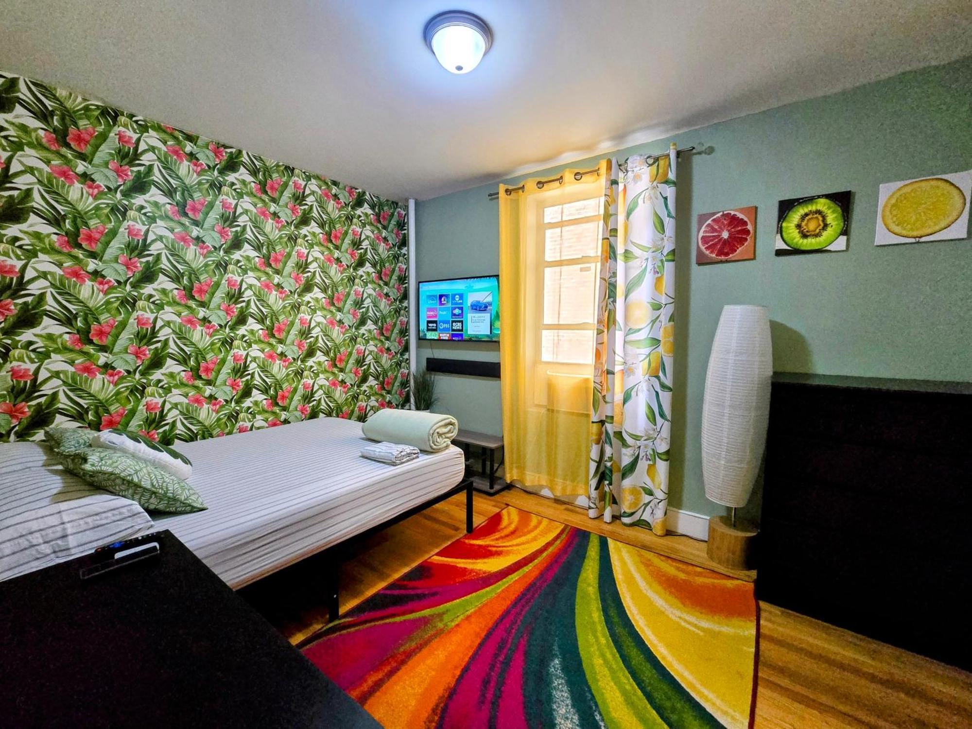 Tropical Comfort Room In Harlem Cozy Stay With Snacks & Style Nueva York Exterior foto