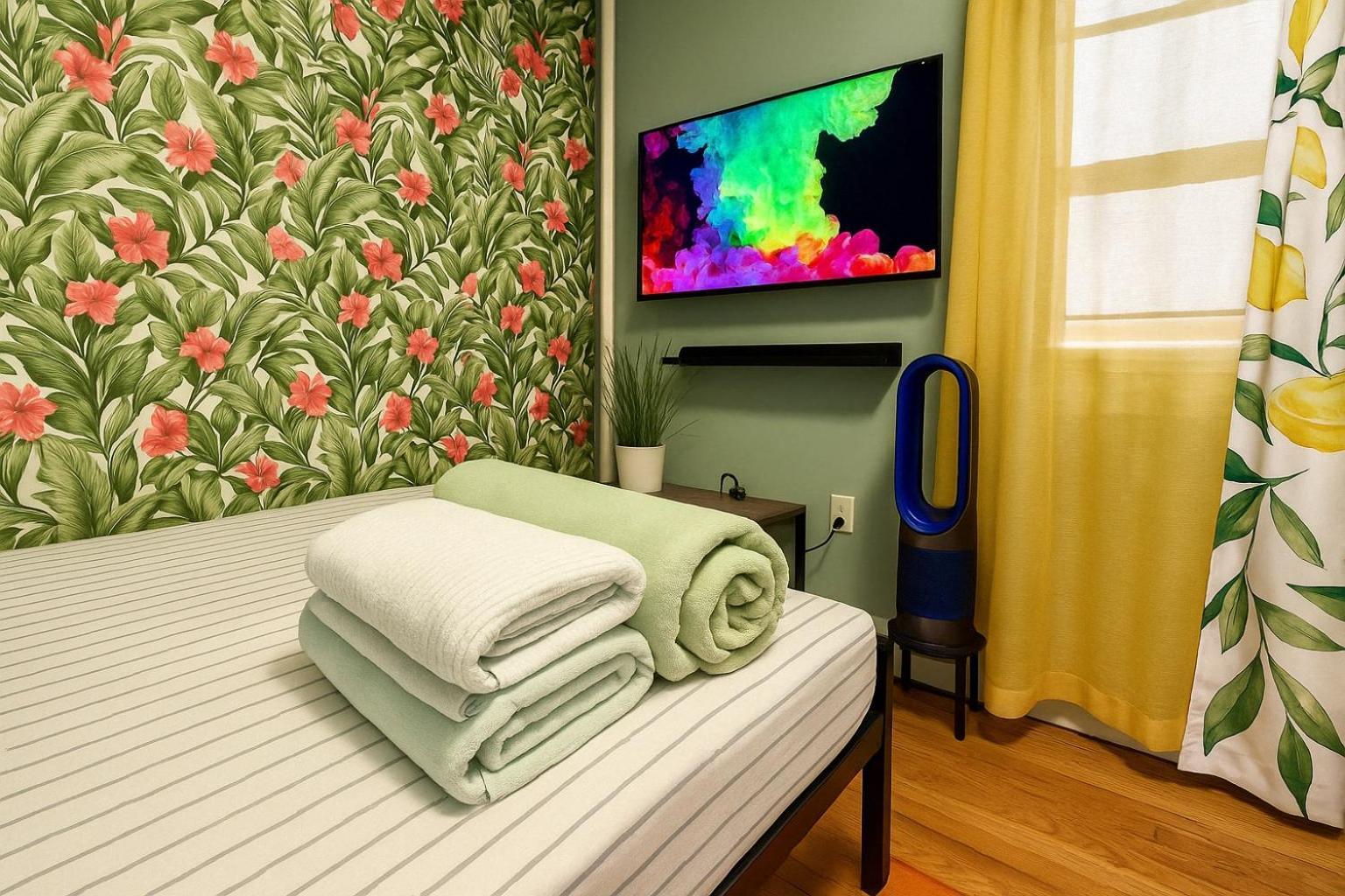 Tropical Comfort Room In Harlem Cozy Stay With Snacks & Style Nueva York Exterior foto