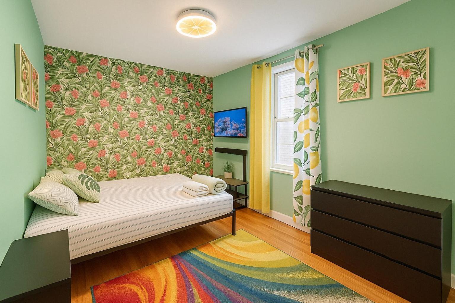 Tropical Comfort Room In Harlem Cozy Stay With Snacks & Style Nueva York Exterior foto